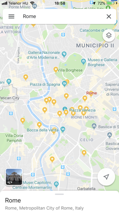 Google Maps Rome