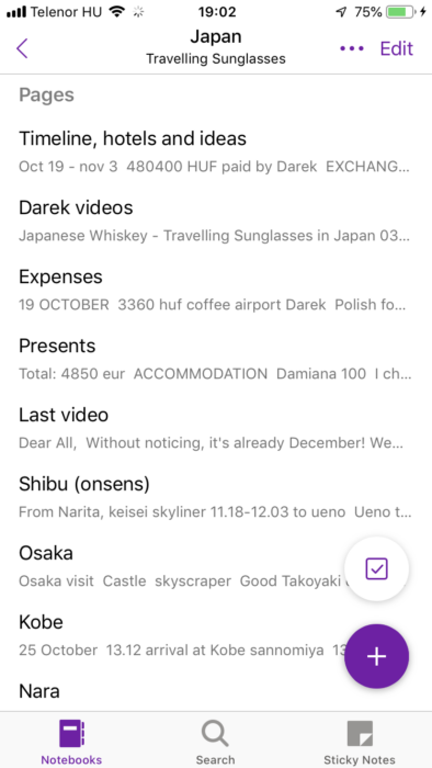 Travelling Sunglasses Best Travel Apps OneNote pages Japan