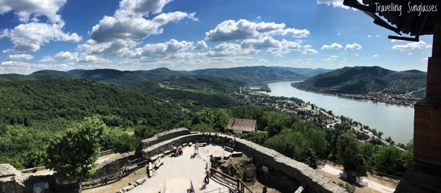 Visegrad castle Danube bend view