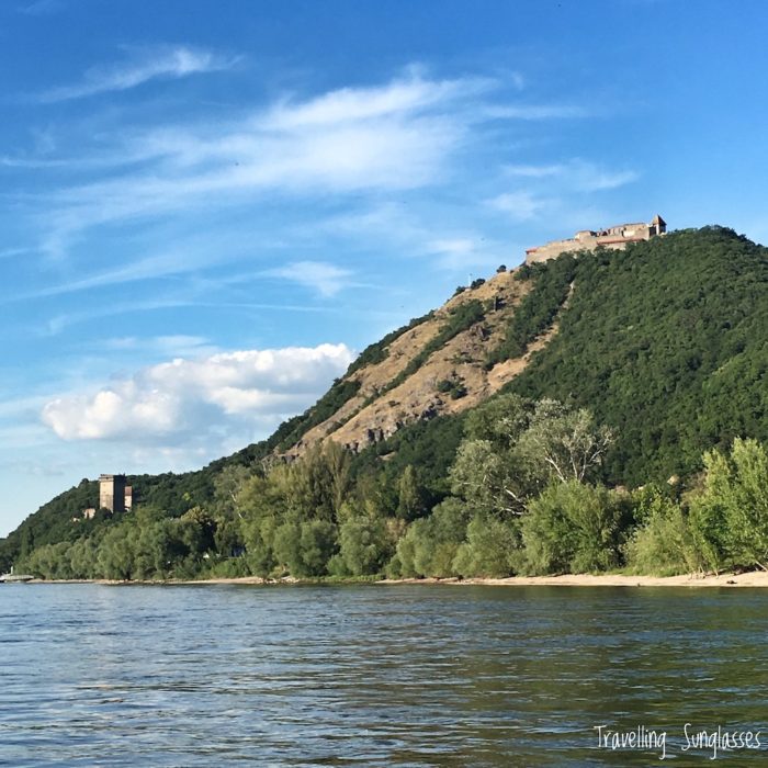 Visegrad castle view from the Danube