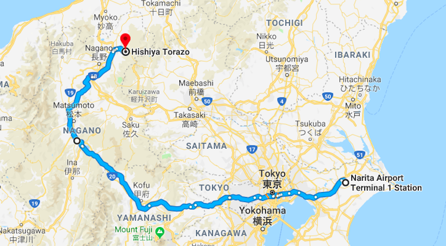 Japan itinerary from Tokyo to Shibu Onsen