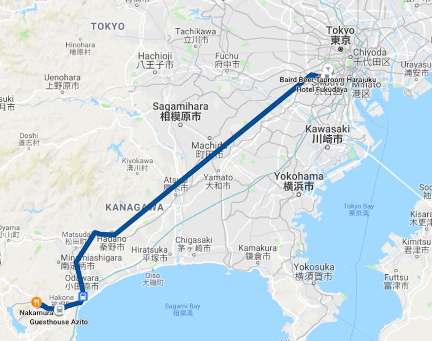 How to get from Tokyo to Hakone