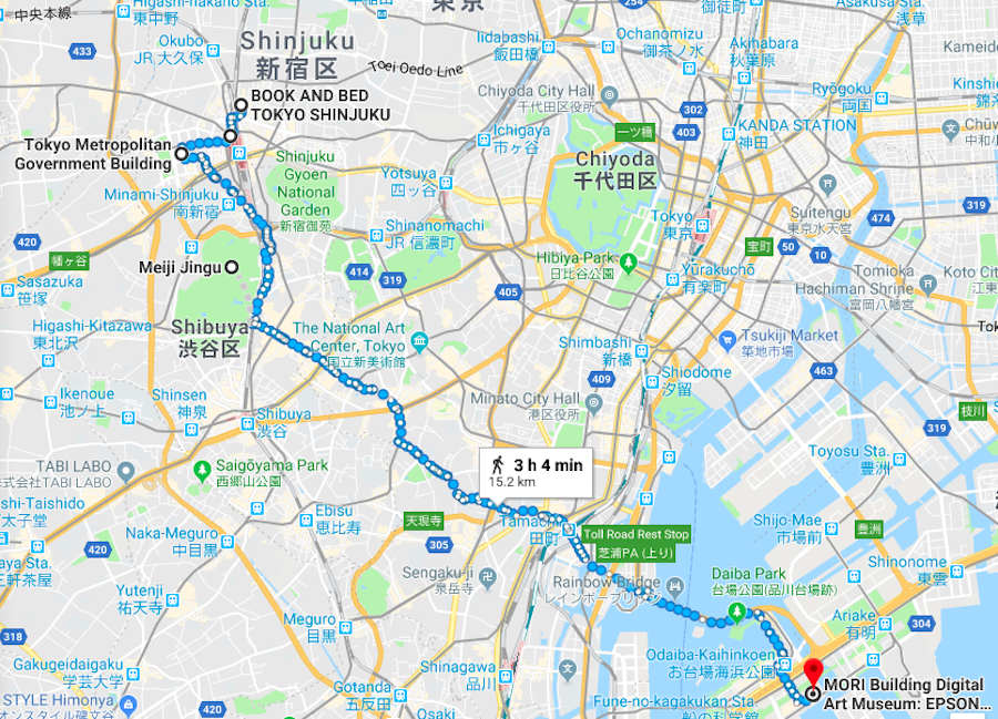 How to get to Tokyo Mori Art Museum