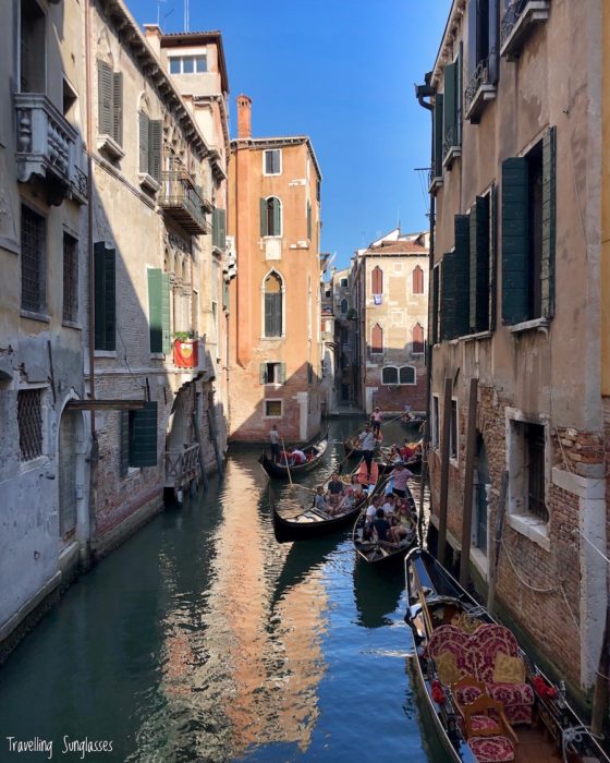 Venice hidden gem canal with gondolas