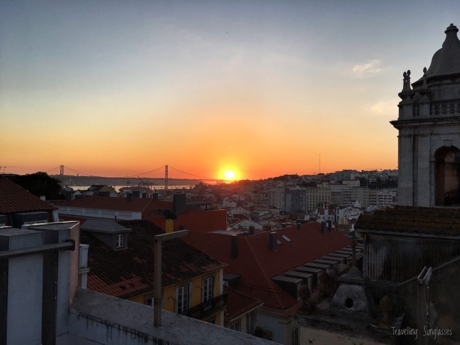 Lisbon sunset from Park Rooftop Bar