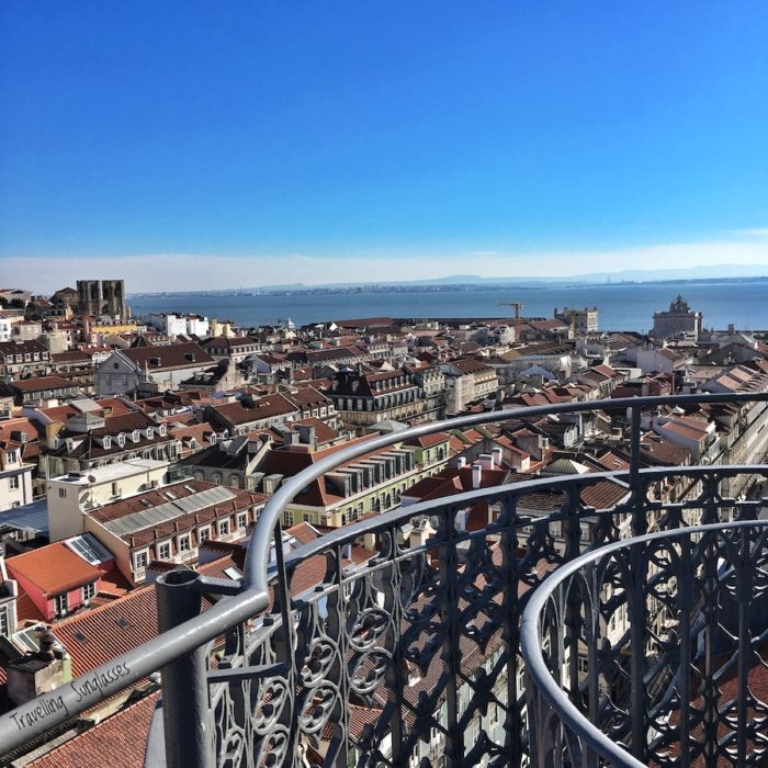 Lisbon view Mirador de Santa Justa