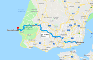 Google Maps Lisbon Sintra Cabo da Roca