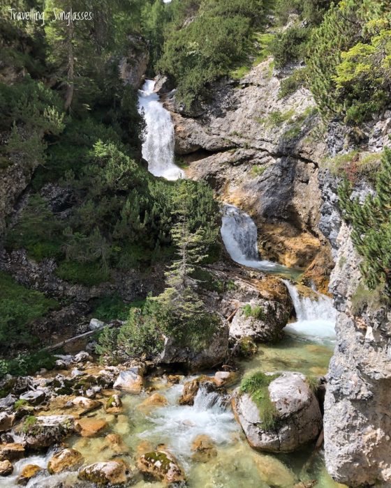 Fanes waterfalls Sentiero dei canyon e delle cascate