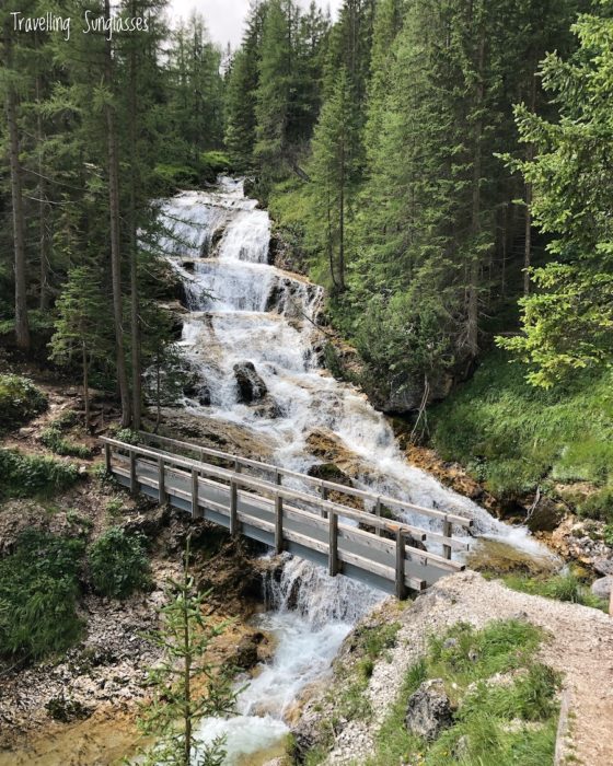 Fanes waterfalls alternative trail