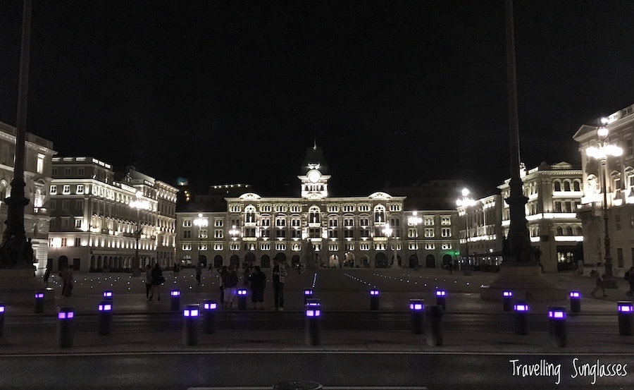 Trieste Piazza Unita by night
