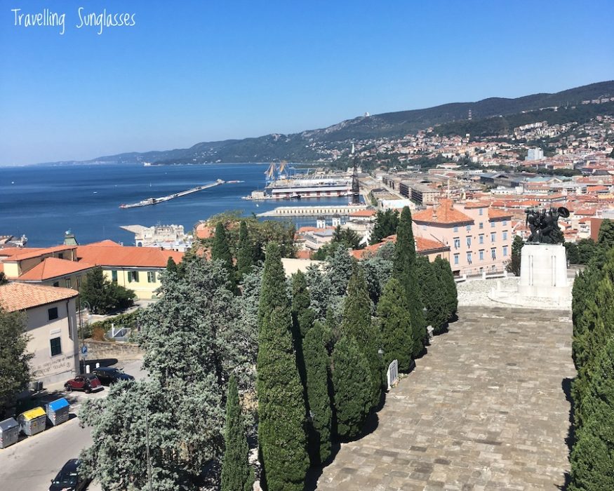Trieste view from San Giusto Church bell tower