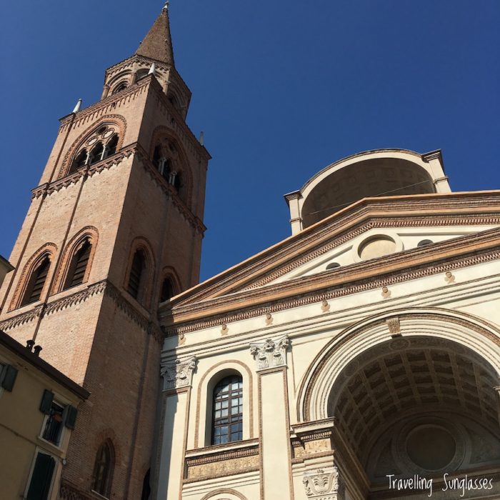 Mantova Basilica Sant'Andrea facade and tower