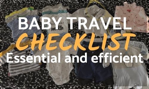 Baby travel checklist feature