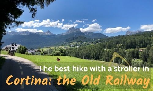 Cortina hike with a stroller old railway