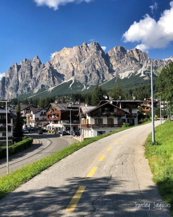 View of Pomagagnon from the Former Railway in Cortina