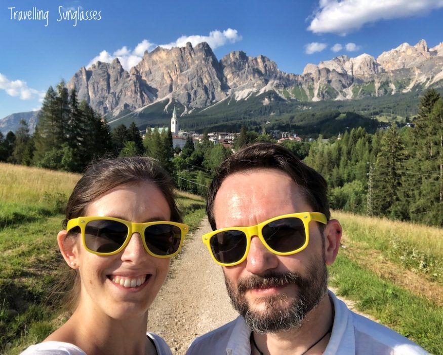 Travelling Sunglasses Cortina view valley mountain hike Pianozes