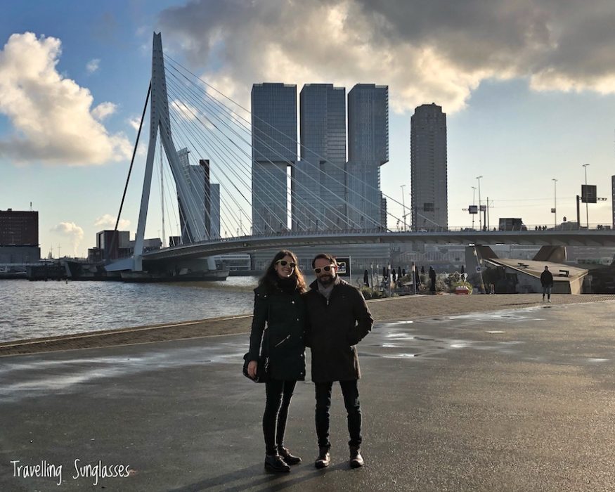 Rotterdam in one day - Erasmus bridge and De Rotterdam Travelling Sunglasses