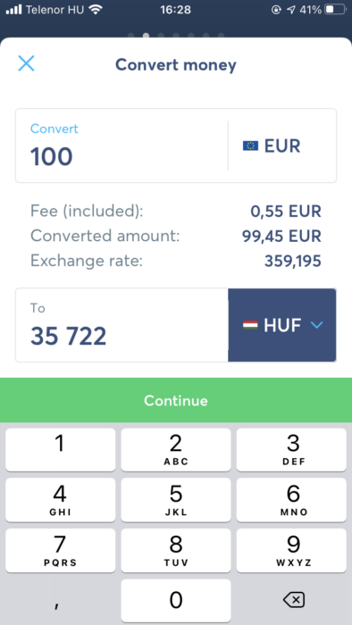 Wise for travel - how to convert money on Wise app 1