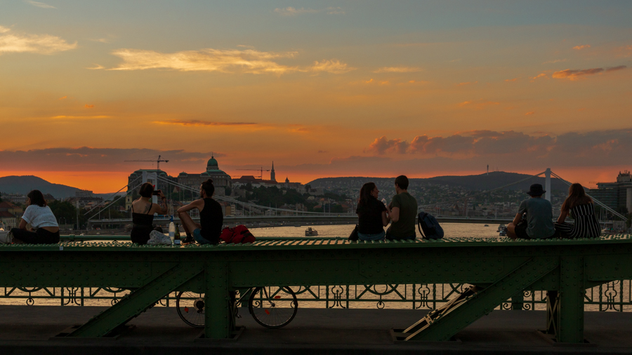 What to do in Budapest in summer sunset Liberty Bridge