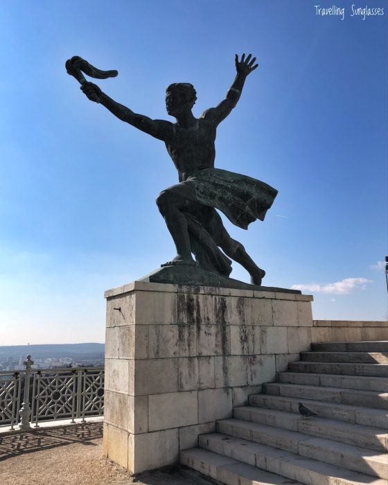 Budapest Citadella Liberty monument progress