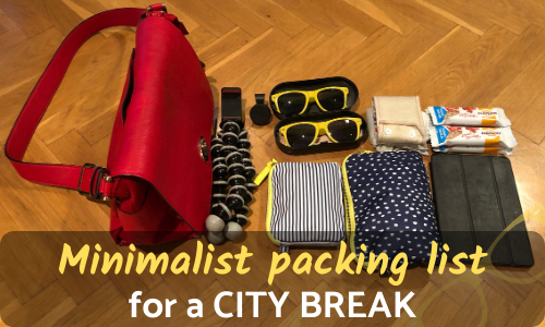 Minimalist packing list long weekend