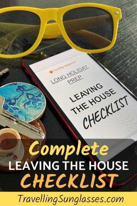 Leaving the house checklist