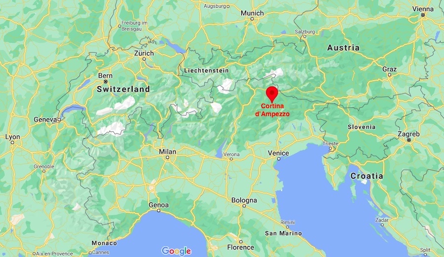 Where Is Cortina DAmpezzo Map 