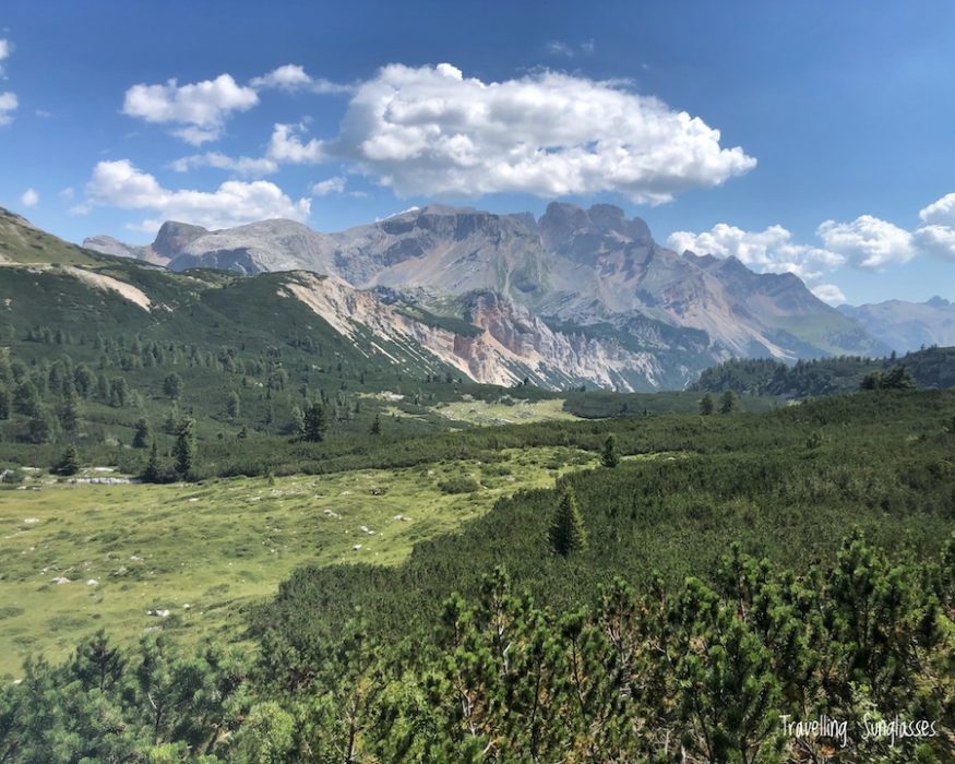 Sennes trail view panoramic hike Cortina