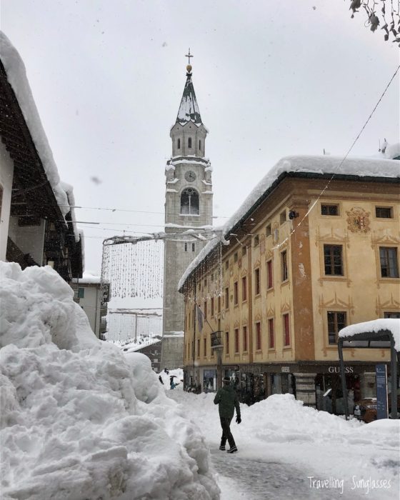 Cortina Corso Italia snow winter