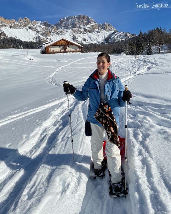 Snowshoeing Cortina winter