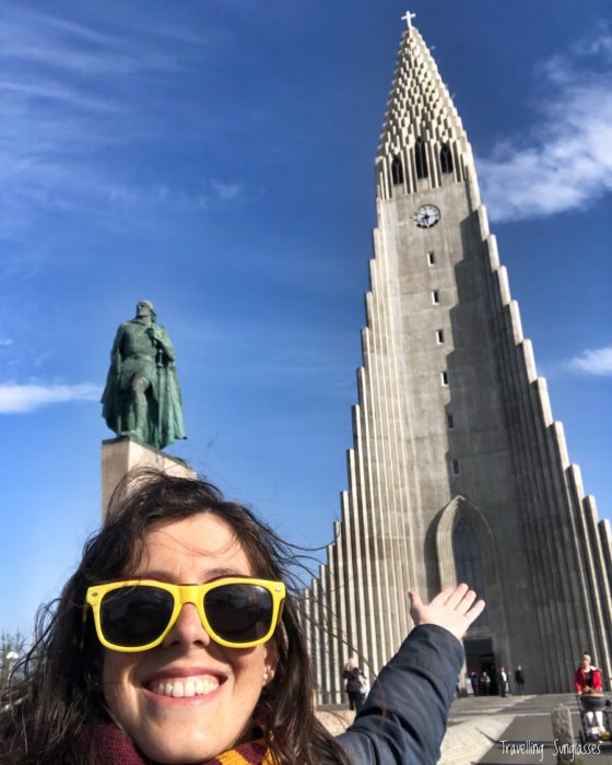 Reykjavik Hallgrimskirkja Church Travelling Sunglasses Iceland itinerary