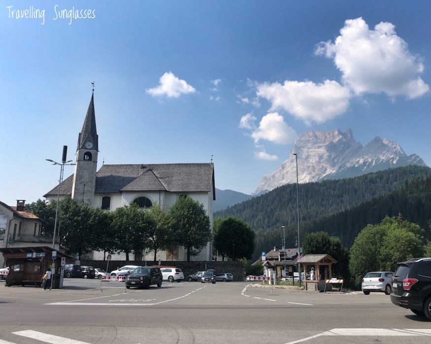Cortina Calalzo by bike San Vito church center