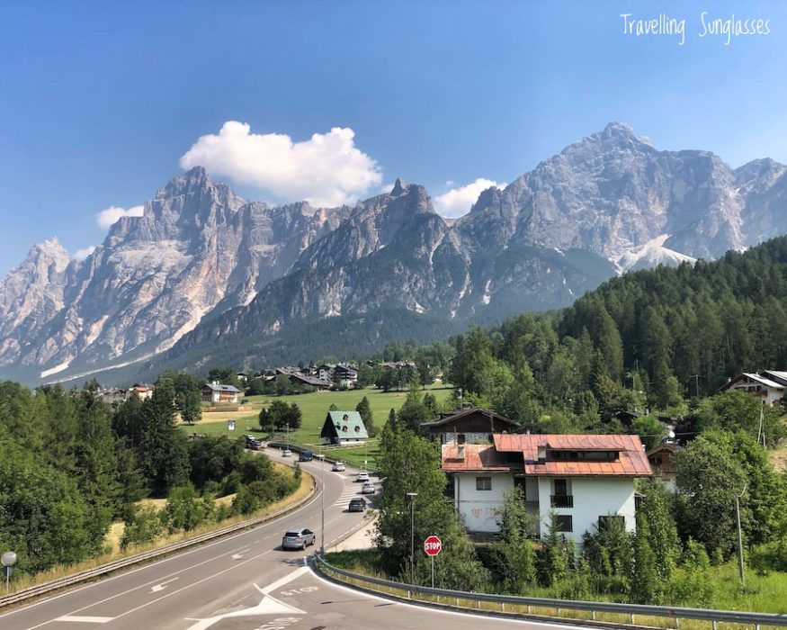 Cortina Calalzo by bike San Vito mountain view