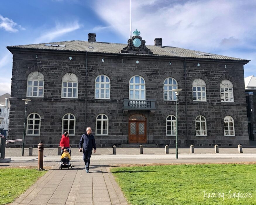 Reykjavik with a toddler Parliament