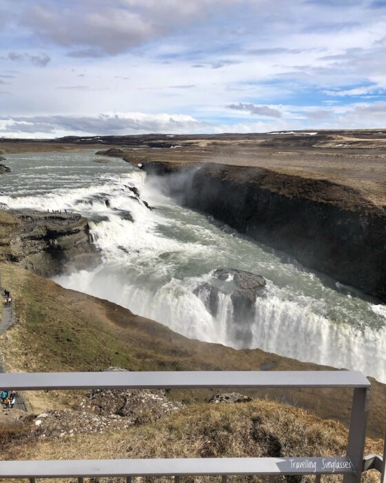 Golden Circle Iceland itinerary Gullfoss waterfall