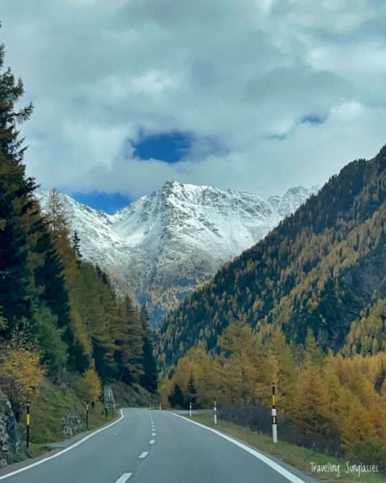 Fluela Pass towards Austria