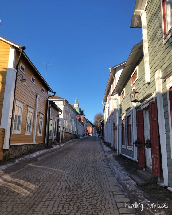 Porvoo Finland colorful houses street