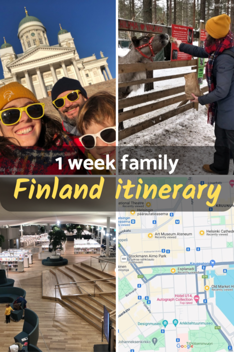 One week in Finland itinerary with children in Helsinki and Rovaniemi